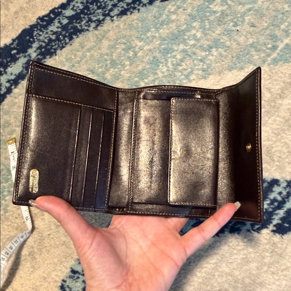 Fendi Brown and Black Monogram tri fold Wallet zucca monogram - Picture 5 of 9